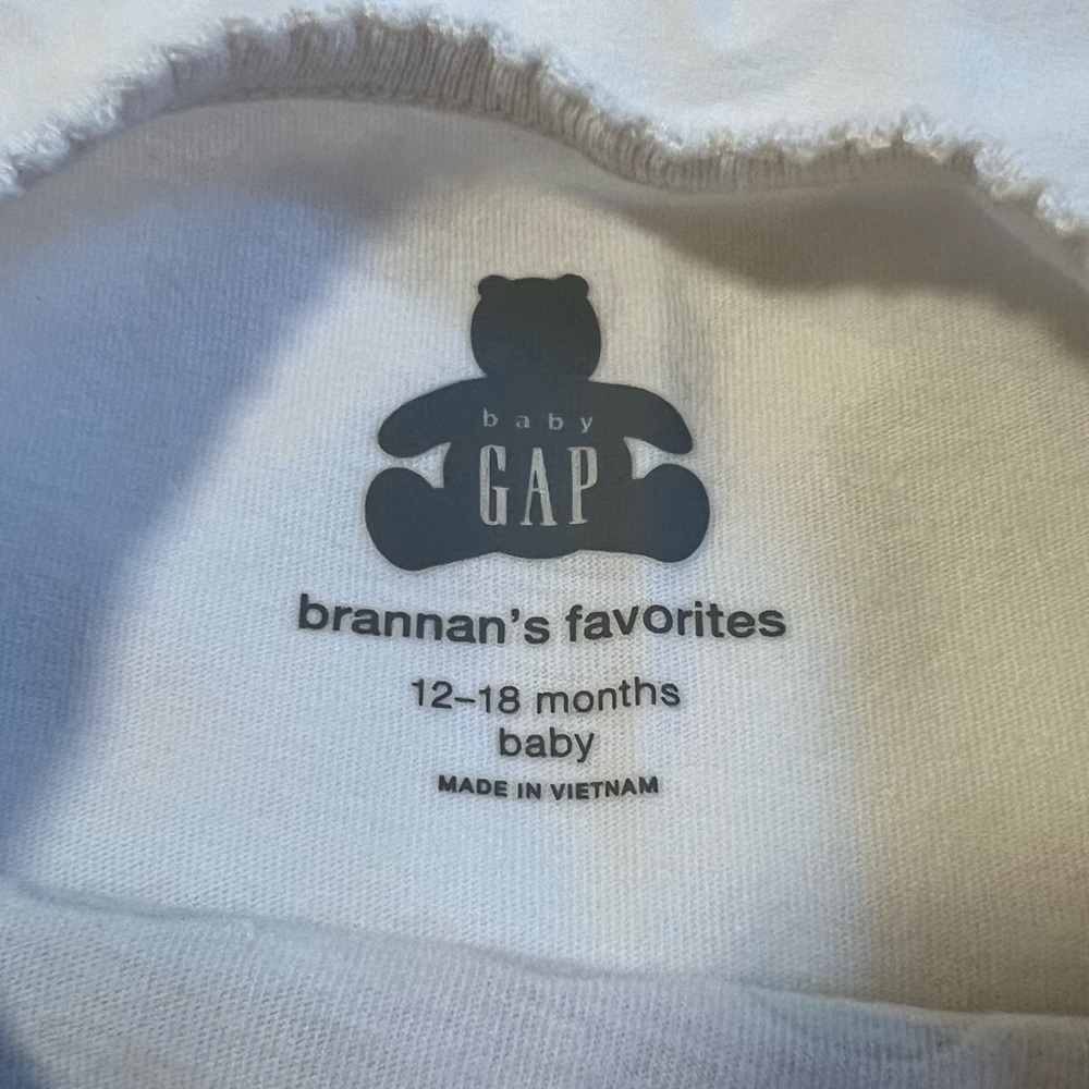 GAP Onesie Adore my Dad Father’s Day, White, 12-18m - Picture 6 of 7